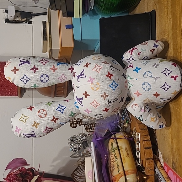 Funprint sparkly handmade bunny rabbit display 15 in tall - Picture 6 of 8